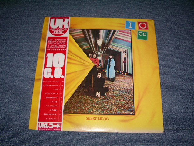 Photo1: 10 C.C. - SHEET MUSIC. / 1974 JAPAN ORIGINAL Used  LP With OBI 