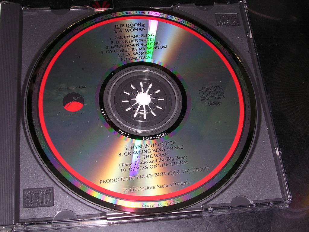 Photo: THE DOORS - L.A.WOMAN / 1985? JAPAN MINT CD+VINYL OBI