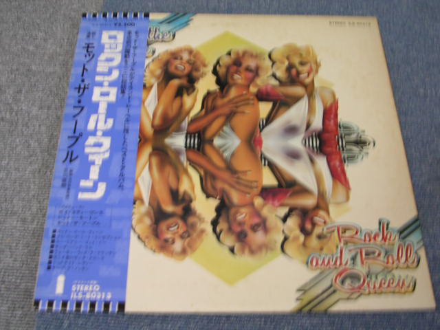 Photo1: MOTT THE HOOPLE - ROCK AND ROLL QUEEN  /  1970s JAPAN   REISSUE White Label Promo LP + OBI 
