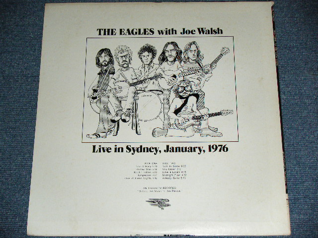 Photo: EAGLES - WELCOME TO THE LATE SHOW (Live in SYDNEY Jan.1976 )   /  COLLECTORS ( BOOT ) Used LP