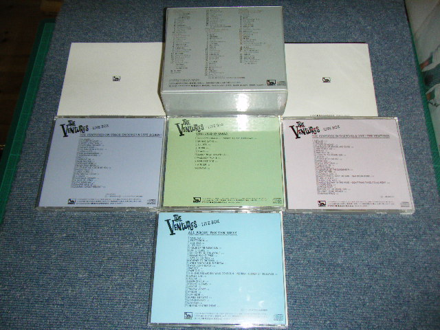 Photo: THE VENTURES - THE VENTURES LIVE   BOX / 1992 JAPAN ORIGINAL USED 4 CD BOXSET  With OBI 