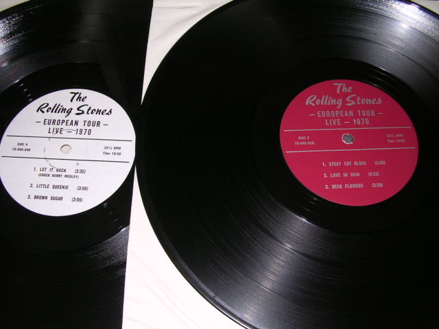 Photo: THE ROLLING STONES - EUROPEAN TOUR LIVE 1970   /  BOOT COLLECTORS 2-LP