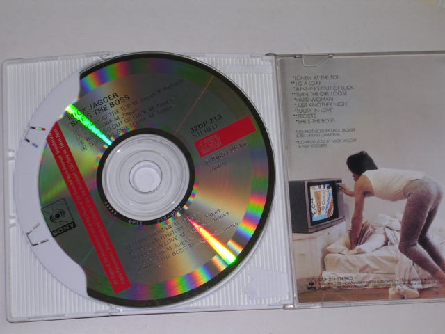 Photo: MICK JAGGER of THE ROLLING STONES - SHE'S THE BOSS  / 1985 JAPAN ORIGINAL used CD 