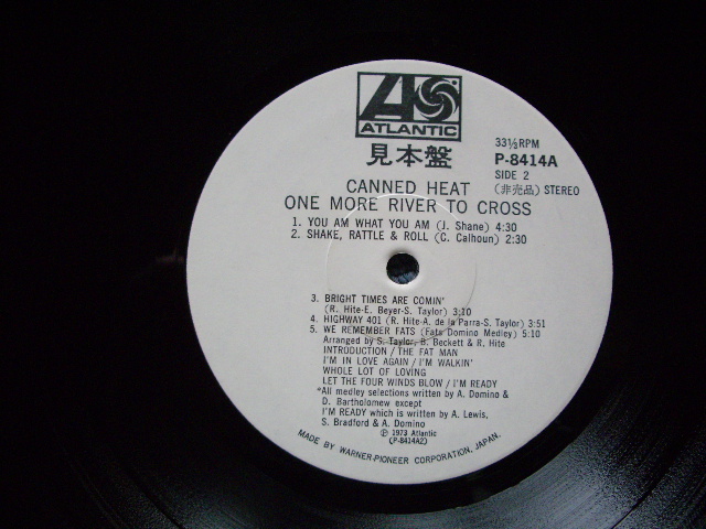 Photo: CANNED HEAT - ONE MORE RIVER CROSS / WHITE LABEL PROMO LP
