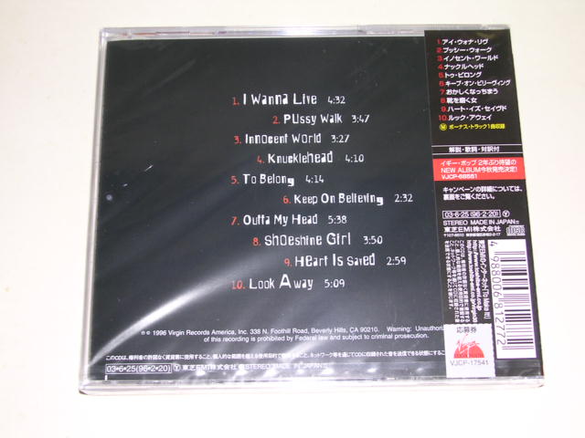 Photo: IGGY POP - NAUGHTY LITTLE DOGGIE / 2003 JAPAN Sealed Brand New CD 