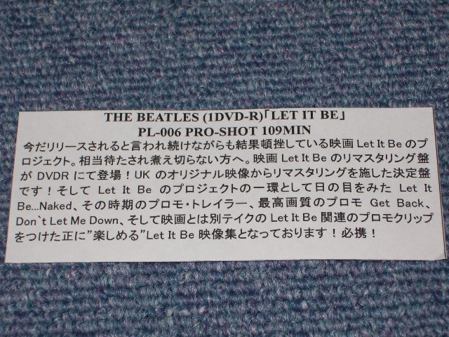 Photo: BEATLES - LET IT BE  / BRAND NEW COLLECTORS  DVD 