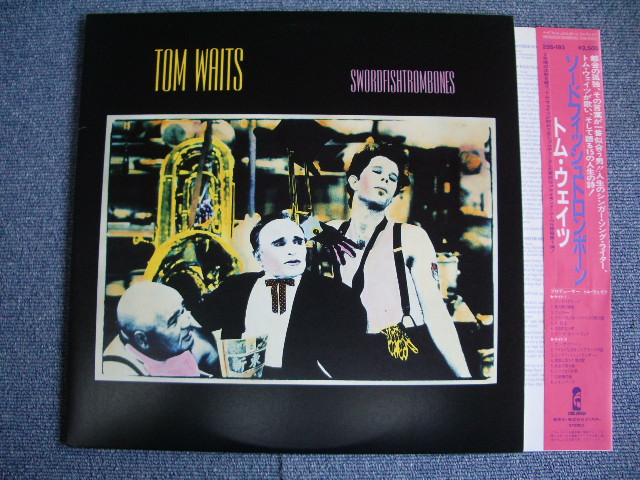 Photo1: TOM WAITS - SWORDFISHTROMBONES  / 1984  WHITE LABEL PROMO ORIGINAL LP+Obi LINNER  