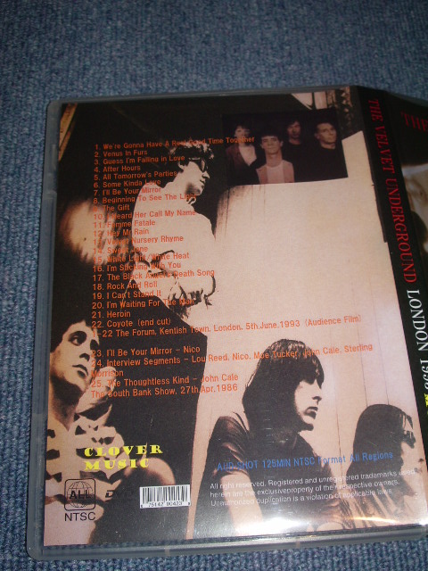 Photo: VELVET UNDERGROUND - LONDON 1993  / BRAND NEW COLLECTORS DVD