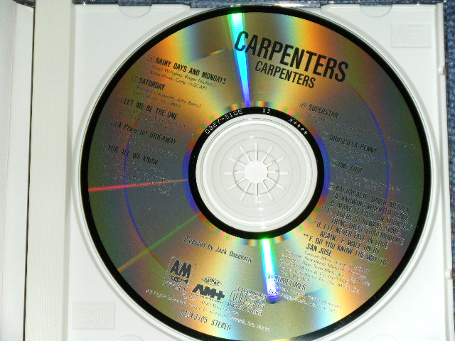 Photo: CARPENTERS - CARPENTERS ( SUPERSTAR / 3200 yen Mark  ) /  1980'S JAPAN ORIGINAL 1st Released Version Used CD With OBI 