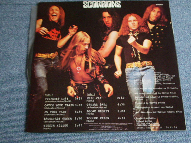 Photo: SCORPIONS - VIRGIN KILLER  /  1982 JAPAN With Draw Jacket MINT- LP 