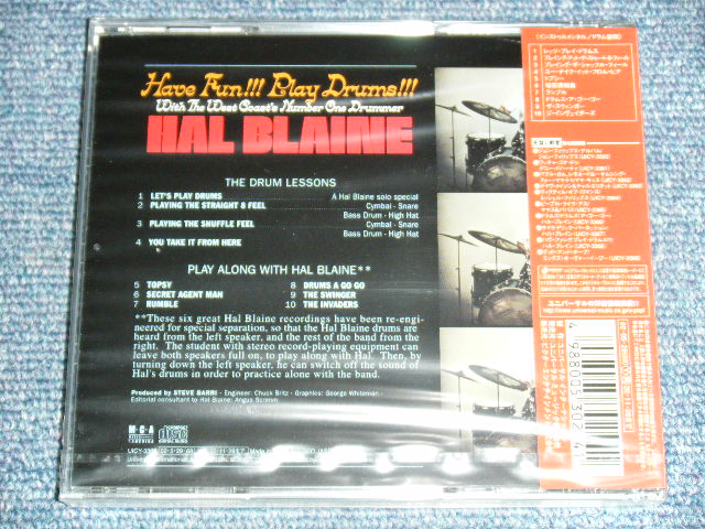 Photo: HAL BLAINE - HAVE FUN!!! PLAY DRUMS!!! / 2002  JAPAN ORIGINAL Brand New Sealed   CD 