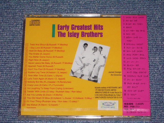 Photo: ISLEY BROTHERS - EARLY GREATEST HITS  / 1993 JAPAN Out-Of-Print Sealed CD 