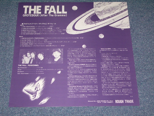 Photo: THE FALL - GROTESQUE  /  1981 JAPAN  ORIGINAL Promo  LP With OBI 