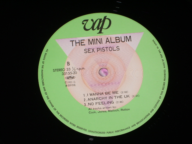 Photo: SEX PISTOLS  -  THE MINI ALBUM   / 1985 ORIGINAL LP+Obi