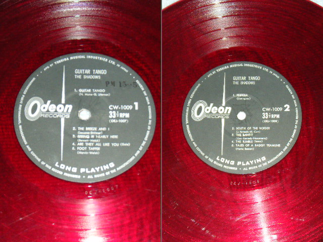 Photo: THE SHADOWS - GUITAR TANGO  ( 10" LP )  / 1962? JAPAN ORIGINAL RED WAX/Vinyl  used  10"LP 