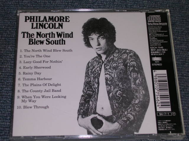 Photo: PHILAMORE LINCOLN - THE NORTH WIND BLEW SOUTH / 1994 JAPAN Original Used CD 