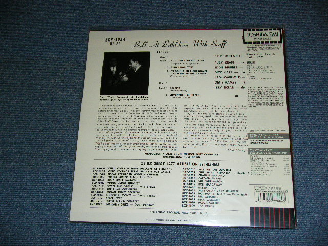 Photo: RUBY BRAFF -BALL AT BETHLEHEM / 2000 JAPAN LIMITED Japan 1st RELEASE  BRAND NEW 10"LP Dead stock