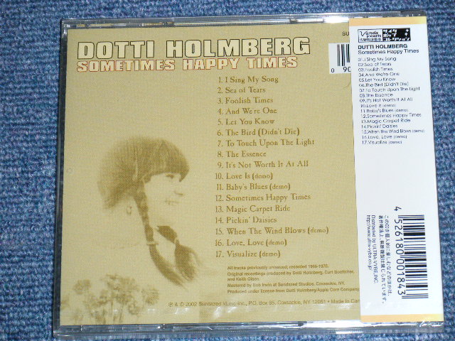 Photo: DOTTI HOLMBERG ( With CURT BOETTCHER etc...)  -  SOMETIMES HAPPY TIMES  / 2002 US & JAPAN  ORIGINAL Brand New  Sealed  CD