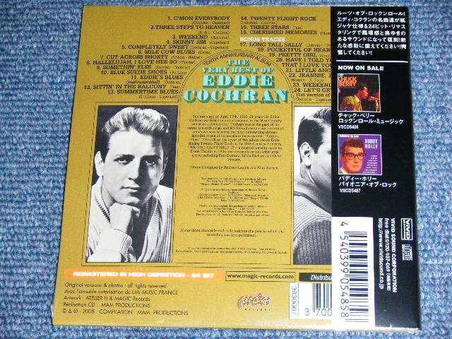 Photo: EDDIE COCHRAN - THE VERY BEST OF : TENTH ANNIVERSARY ALBUM  / 2008 FRANCE +2009 JAPAN ORIGINAL OBI & LINNER  Mini-LP PAPER SLEEVE Brand New SEALED CD 