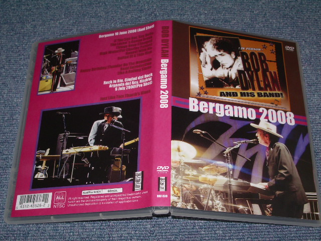 Photo1: BOB DYLAN - BERGAMO 2008  / BRAND NEW COLLECTORS DVD