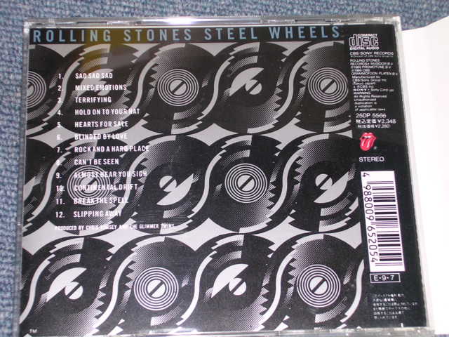 Photo: ROLLING STONES - STEEL WHEELES  / 1989 JAPAN ORIGINAL Used CD With OBI  