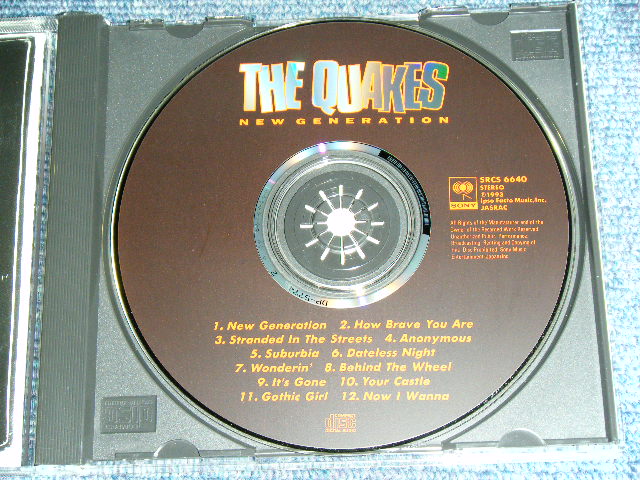 Photo: THE QUAKES - NEW GENERATION / 1993 JAPAN ORIGINAL Used CD 