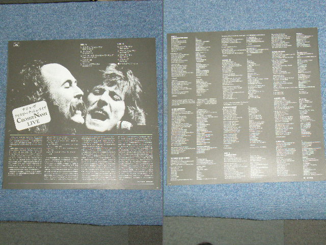 Photo: CROSBY-NASH - LIVE / 1978 JAPAN ORIGINAL Used  LP With OBI 