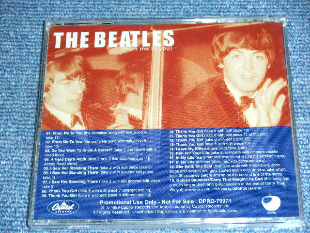 Photo: THE BEATLES -  FROM ME TO YOU /  Brand New COLLECTOR'S CD-R 