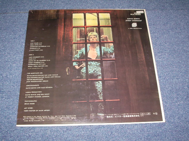 Photo: DAVID BOWIE - THE RISE AND FALL OF ZIGGY STARDUST / 1972 JAPAN Original White Label Promo LP