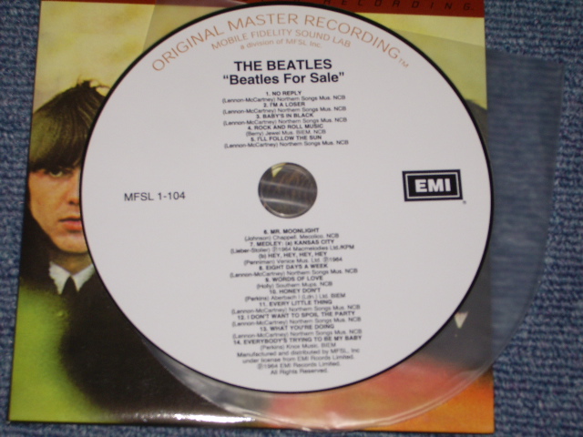 Photo: THE BEATLES -  THE BEATLES FOR SALE  ( MOBILE FIDELITY STYLE JACKET , STEREO VERSION ) / Brand New  COLLECTOR'S Mini-LP PAPER SLEEVE CD 