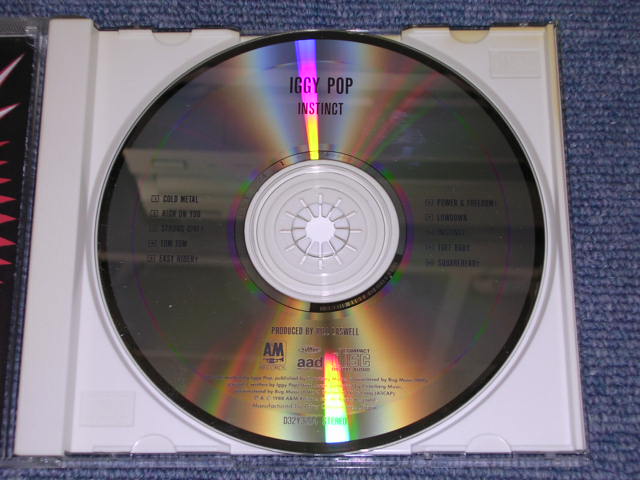 Photo: IGGY POP -INSTINCT/ 1988 JAPAN ORIGINAL Used CD
