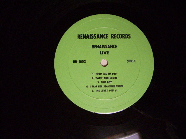 Photo: BEATLES - LIVE RENAISSANCE MINSTRELS VOLUME I /  ORIGINAL COLLECTOR'S LP