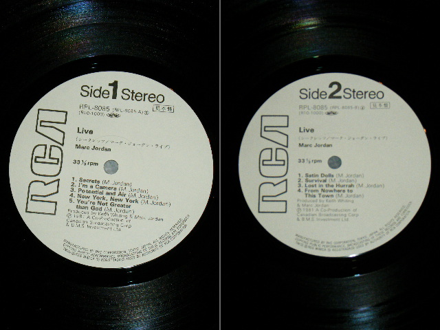 Photo: MARC JORDAN - SECRETS  / 1981 JAPAN ORIGINAL White Label PROMO MINT- LP With OBI 
