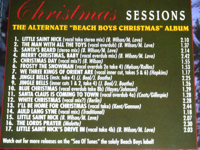 Photo: THE BEACH BOYS - CHRISTMAS SESSIONS ( THE ALTERNATE "BEACH BOYS CHRISTMAS " ALBUM / 1997 Brand New COLLECTOR'S 4CD's Box Set DEAD STOCK 