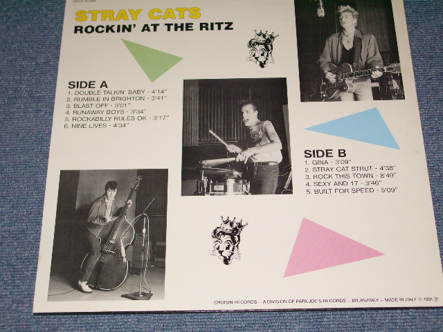 Photo: STRAY CATS  ストレイ・キャッツ - ROCKIN' AT THE RITZ (NEW) / 1991 COLLECTORS (BOO ) "BRAND NEW" LP
