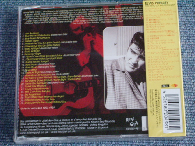 Photo: ELVIS PRESLEY - THE KING OF WESTERN BOP ( UK PRESS With JAPANESE OBI & OTHERS ) / 2005 JAPAN Brand New SEALED  CD With OBI