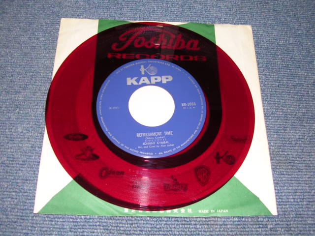 Photo: JOHNNY CYMBAL - THERE GOES A BAD GIRL / 1960s JAPAN ORIGINAL used 7"Single RED VINYL  