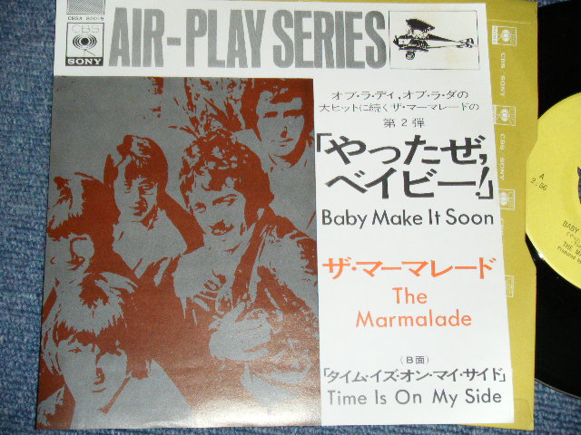 Photo1: THE MARMALADE - BABY MAKE IT SOON / 1969 JAPAN ORIGINAL YELLOW LABEL PROMO 7"45 With PICTURE COVER 
