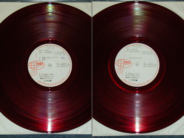 Photo: RAVI SHANKAR - AT THE MONTEREY INTERNATIONAL POP FESTIVAL / 1960s JAPAN PROMO TEST PRESS RED VINYL LP 