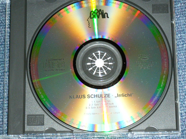 Photo: KLAUS SCHULZE - IRRLICHT / 1995 ISSUED VERSION  JAPAN  Used CD With OBI 
