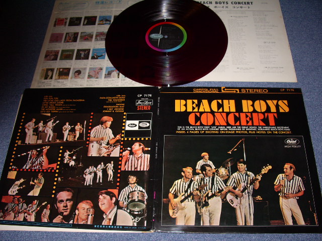 Photo1: BEACH BOYS - CONCERT With 4 PAGE BOOKLET / 1960s JAPAN ORIGINAL RED WAX LP 
