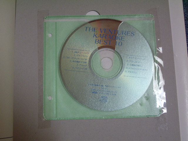 Photo: THE VENTURES - LEAD GUITAR SCORE  KARAOKE   BEST 10  With CD  /  1993 JAPAN  Used BOOK + CD 