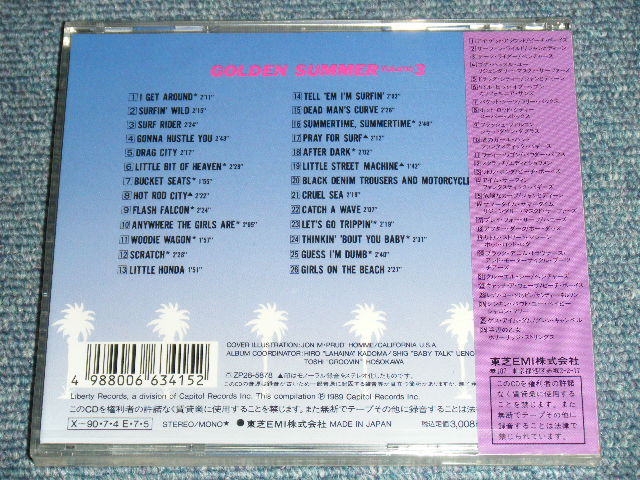 Photo: V.A. OMNIBUS ( VENTURES, BEACH BOYS, JAN&DEAN,EDDIE & THE SHOWMEN, SUPER STOCKS  & MORE ) - GOLDEN SUMMER VOL.3  / 1989 JAPAN ORIGINAL Brand New Sealed CD 