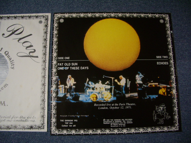 Photo: PINK FLOYD  - ONE OF THESE DAYS  COLOR VINYL 
