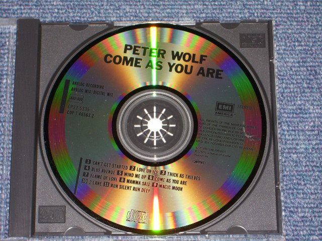Photo: PETER WOLF ( of J.GILES BAND) - COME AS YOU ARE  / 1987 JAPAN Original Used CD