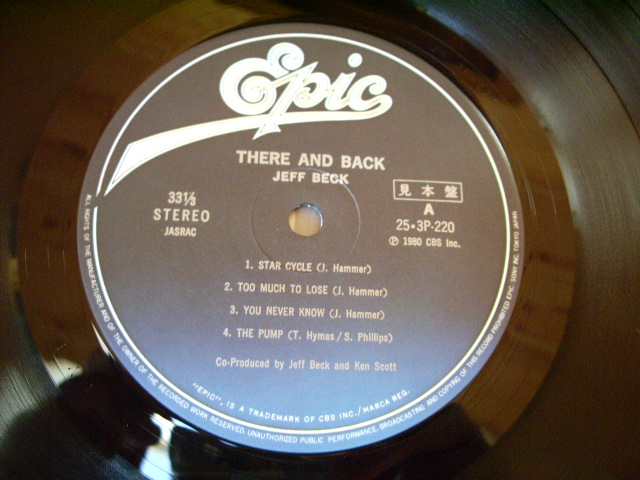 Photo: JEFF BECK - THERE AND BACK / 1980 PROMO MINT LP+OBI+SHRINK WRAP 