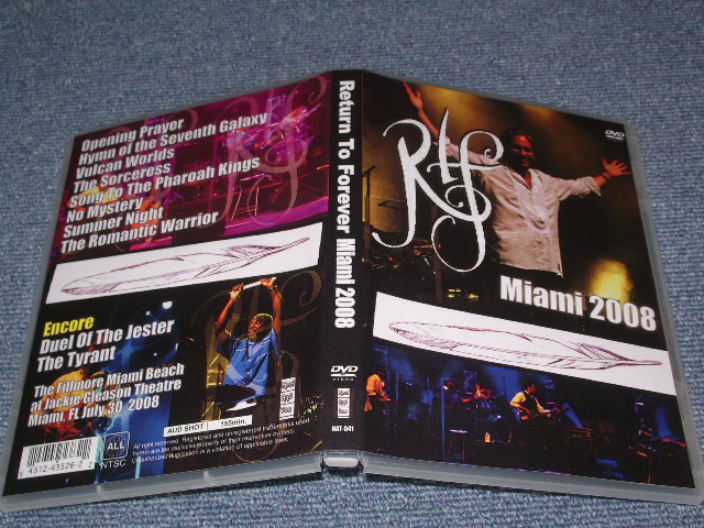 Photo1: RETURN TO FOREVER - MIAMI 2008  / BRAND NEW COLLECTORS DVD
