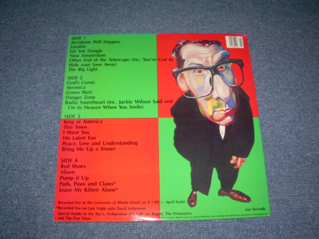 Photo: ELVIS COSTELLO - DECLAN MACMANUS  / 1989 US ORIGINAL COLLECTORS ( BOOT ) 2 LP 