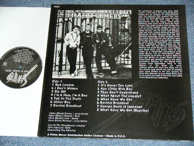Photo: SHAM 69 - LIVE IN LONDON 1978  /  COLLECTORS ( BOOT ) Brand New LP 