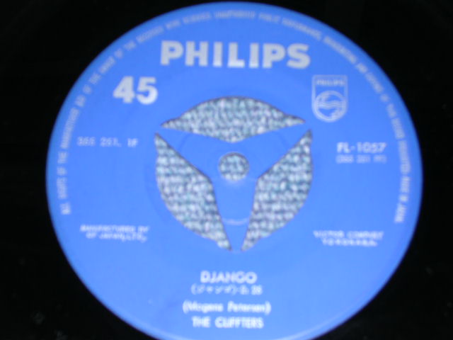 Photo: THE CLIFFTERS - DJANGO / 1960s JAPAN ORIGINAL used 7"Single 